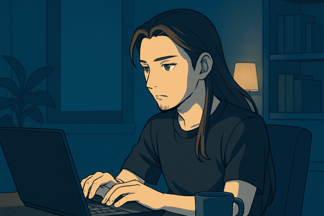 Me in working time.